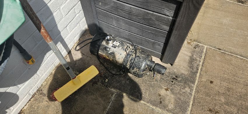 Removed rainwater-harvesting pump retained at the Brockenhurst-area property