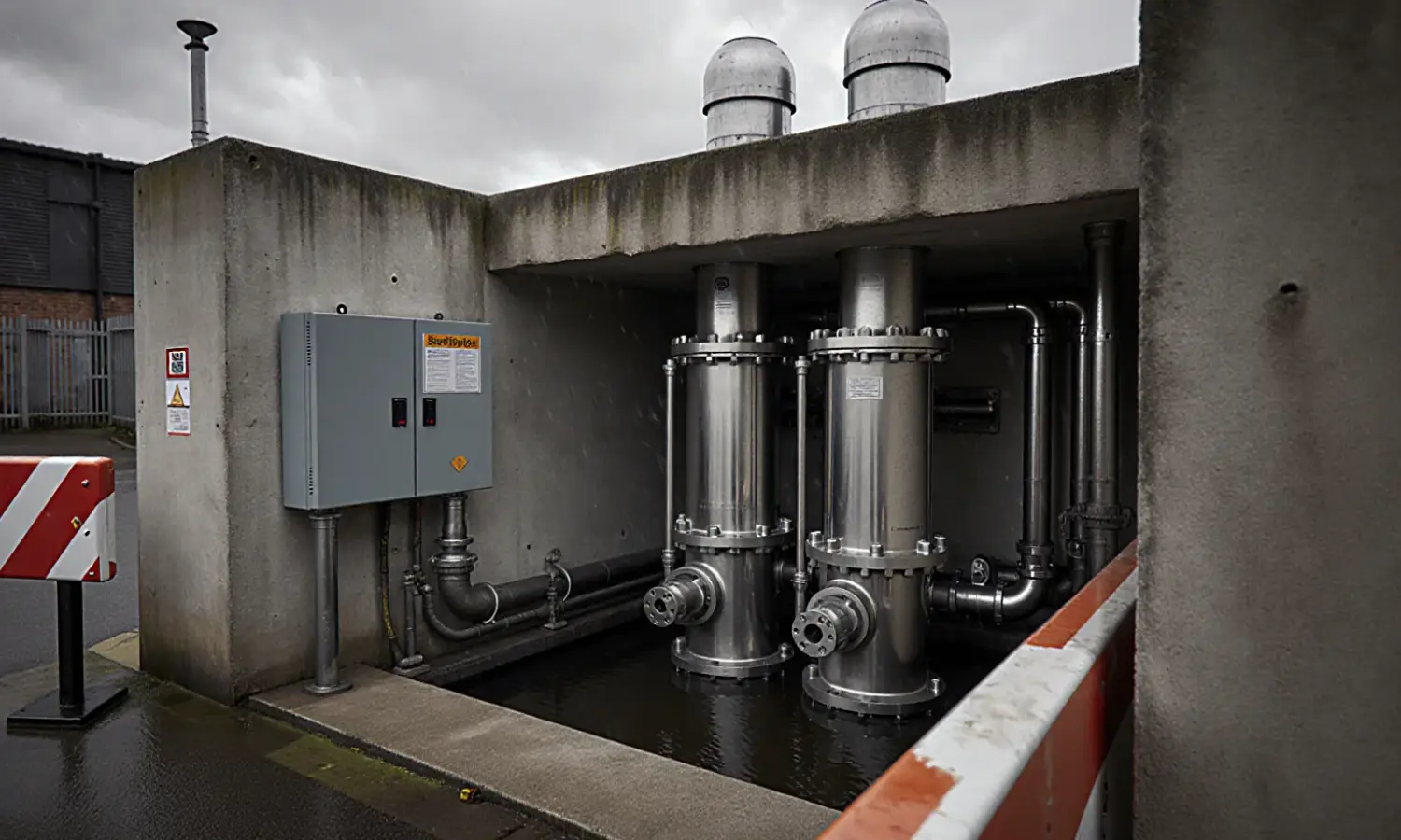Package pump station installation
